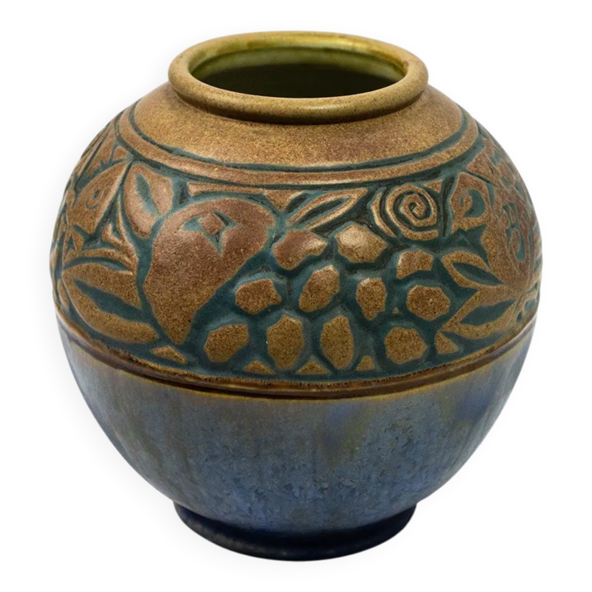 Vase boule art déco — Mougin & Gaston Ventrillon (Nancy)