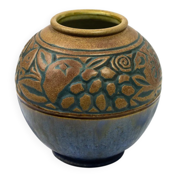 Vase boule art déco — Mougin & Gaston Ventrillon (Nancy)