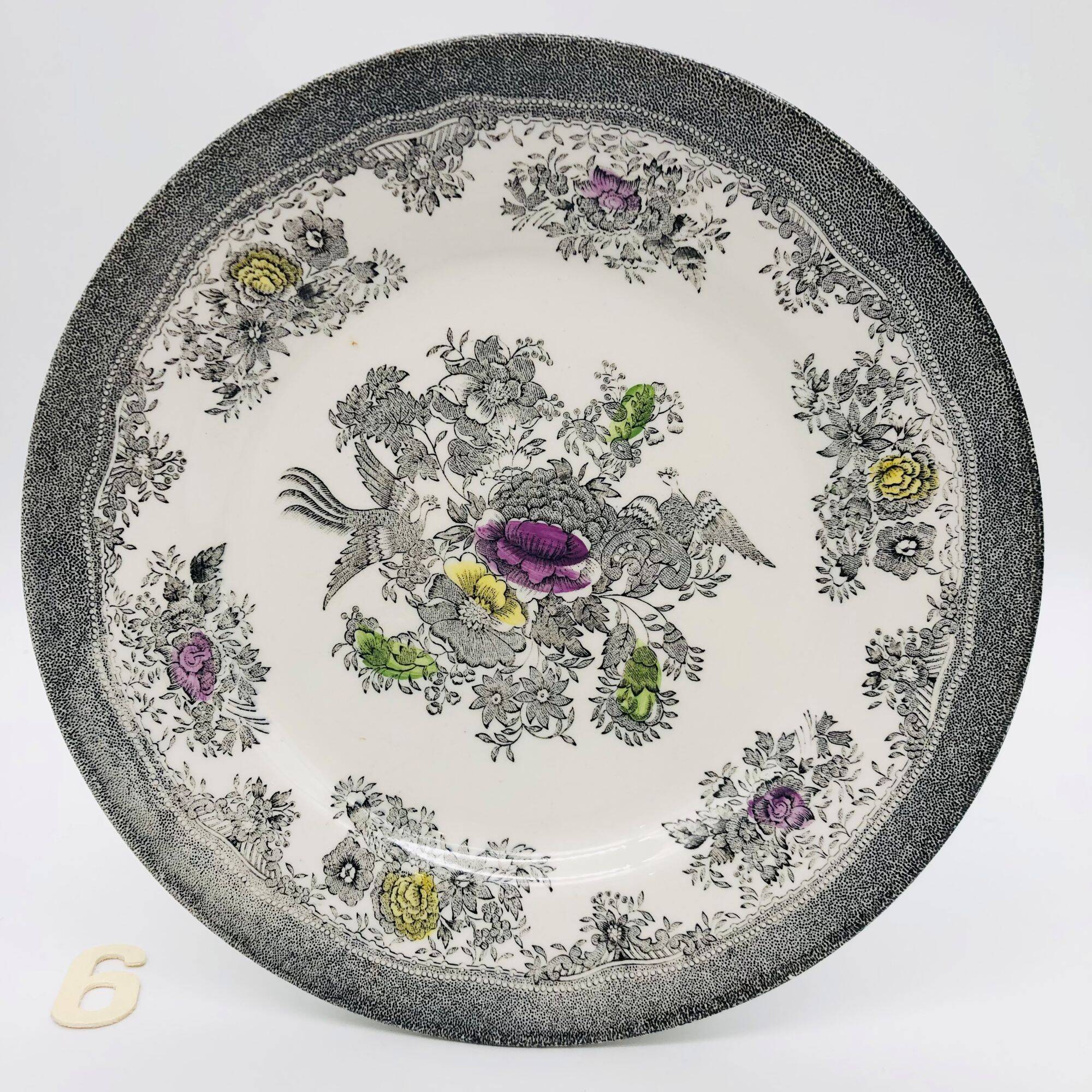 6 flat plates. Egersund. Norway.