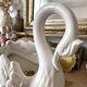 Zoomorphic planter, ceramic swan pocket holder.