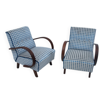 Paire de fauteuils Art Déco des années 1930 par J. Halabala.