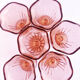 Set of 6 vintage pink ice cream cups