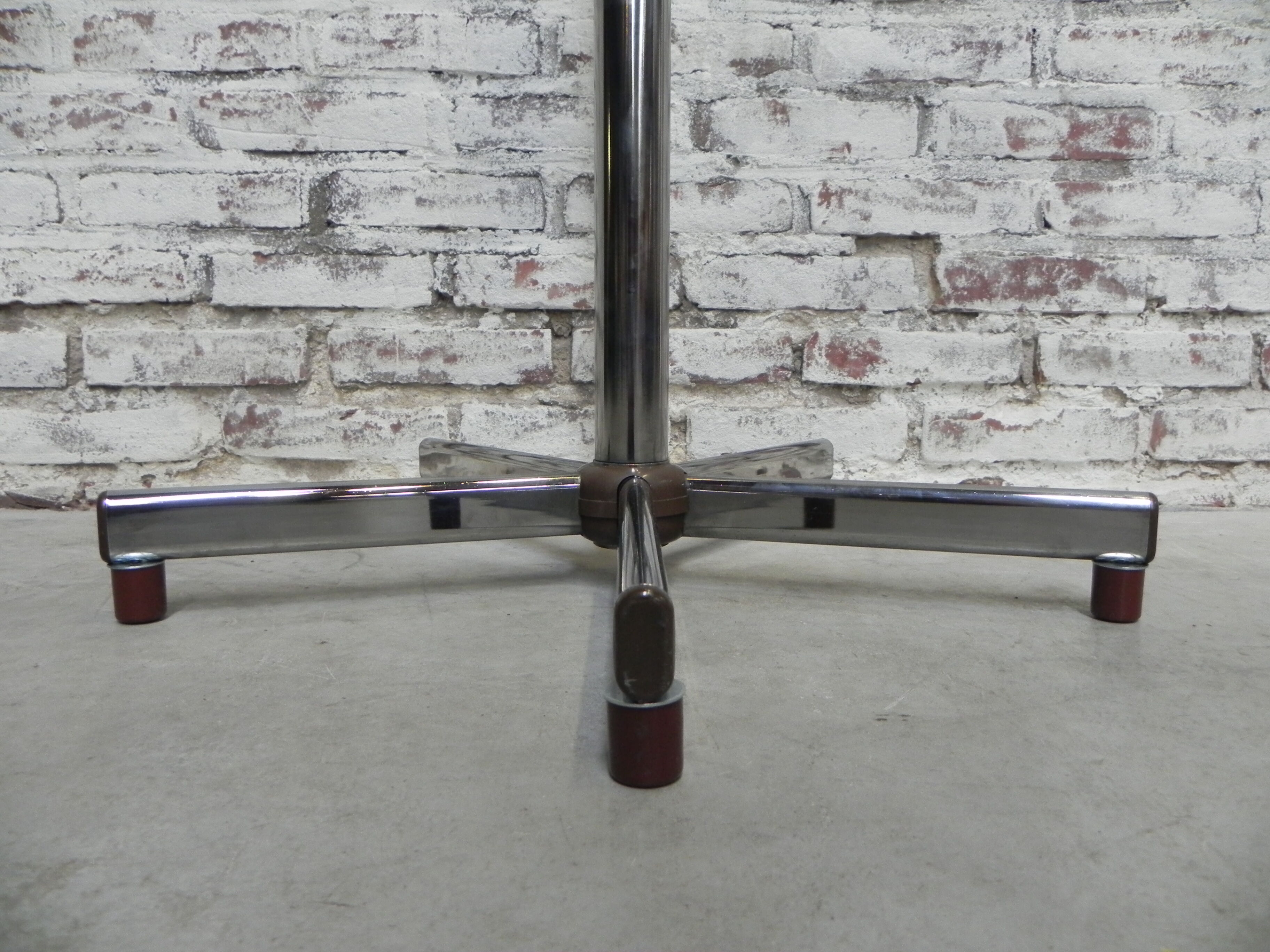Vintage chrome standing coat rack