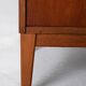 Scandinavian teak bookcase with hinged doors