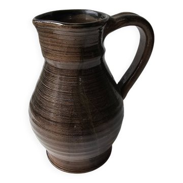 Ceramic pitcher signed Champmol
