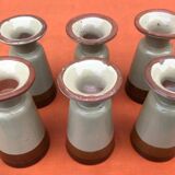 6 Mazagrans Basque Enamelled ceramic