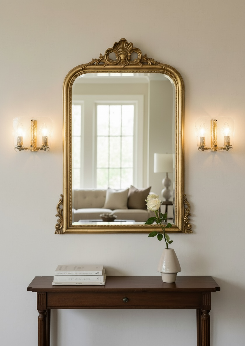 Italian Brass Glass Sconces 1950’s