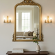 Italian Brass Glass Sconces 1950’s