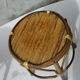 Set of two plant holders in bamboo and wicker