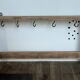 ETAGERE Vintage 5 Crochets BOIS Brut