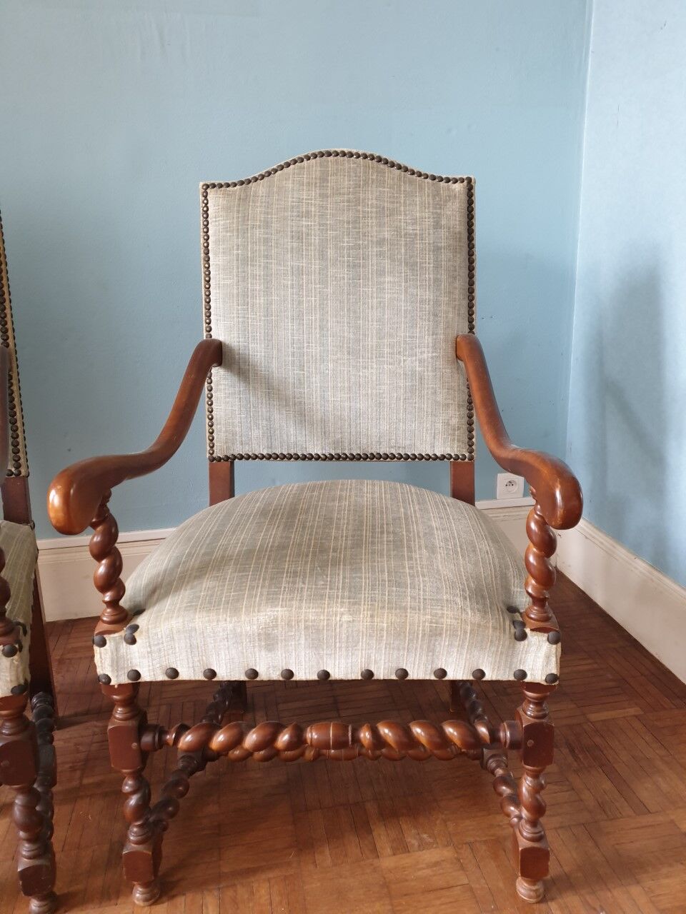 Pair of Louis XIII armchairs