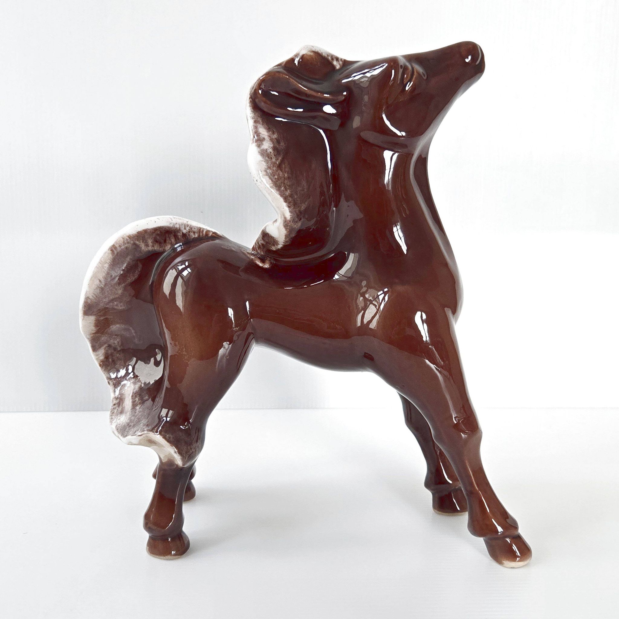 Cheval en céramique vintage 1960
