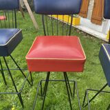 1950s Eiffel Bar Chairs in the Style of Frederick Weinberg - Set of 6