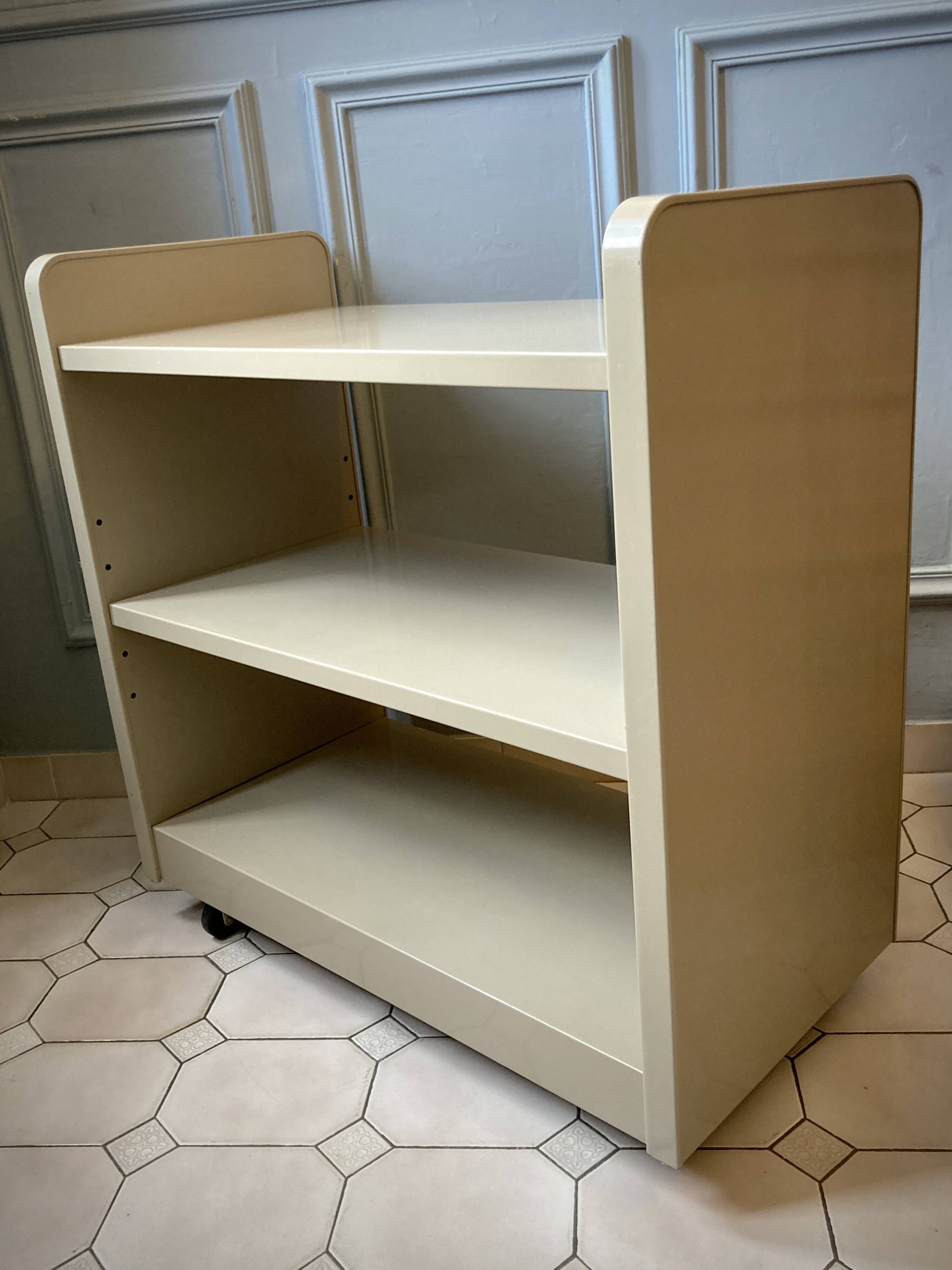 Low rolling and industrial furniture from the 70s