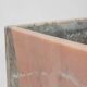 Large marble planter in pink marble, Belgium ca. 1980