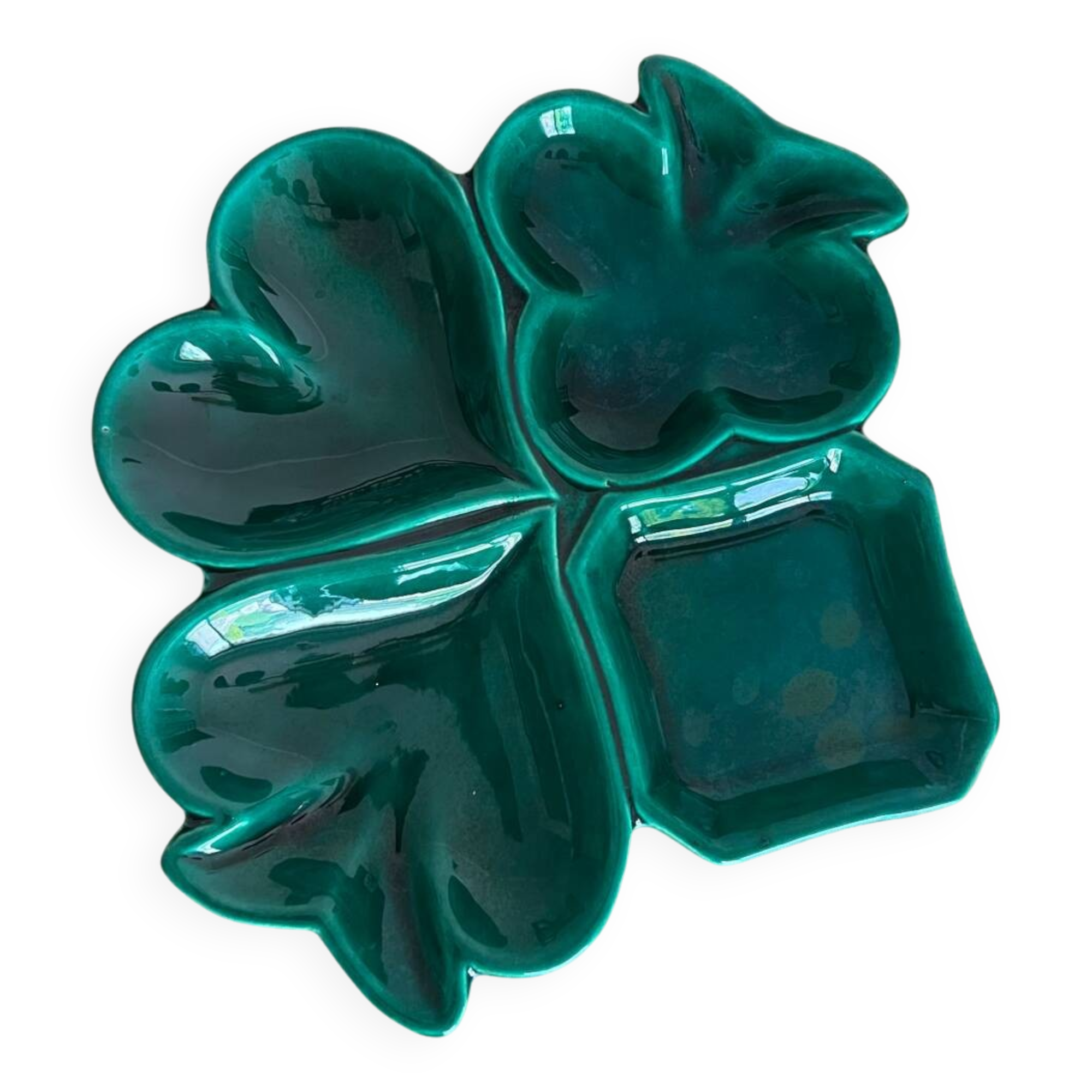 Plat à apéritif vintage en céramique