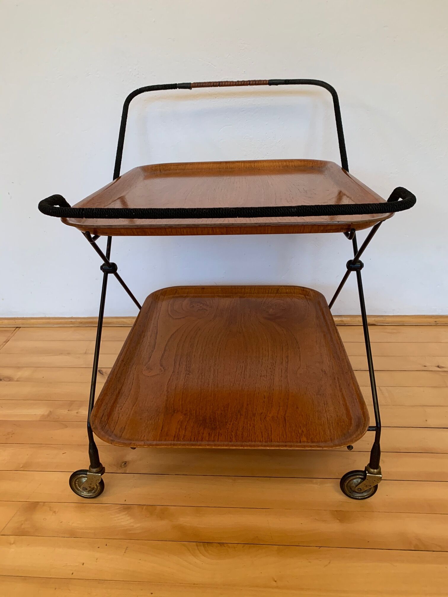 A bar trolley designed by Paul Nagel, JIE Gantofta, Sweden, 1950s