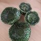 Lot salt shaker and pepper ceramic slurry vintage cabbage 80