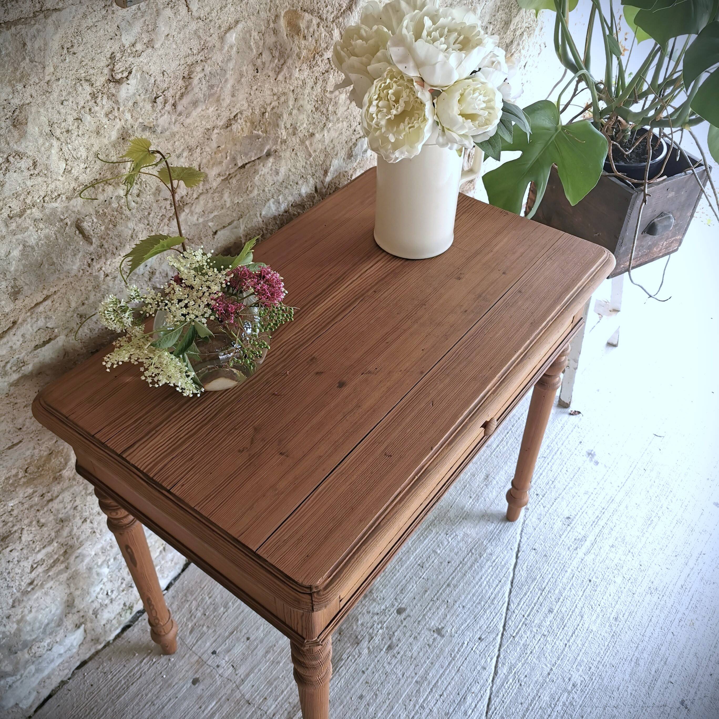 Louis Philippe style pitch pine side table