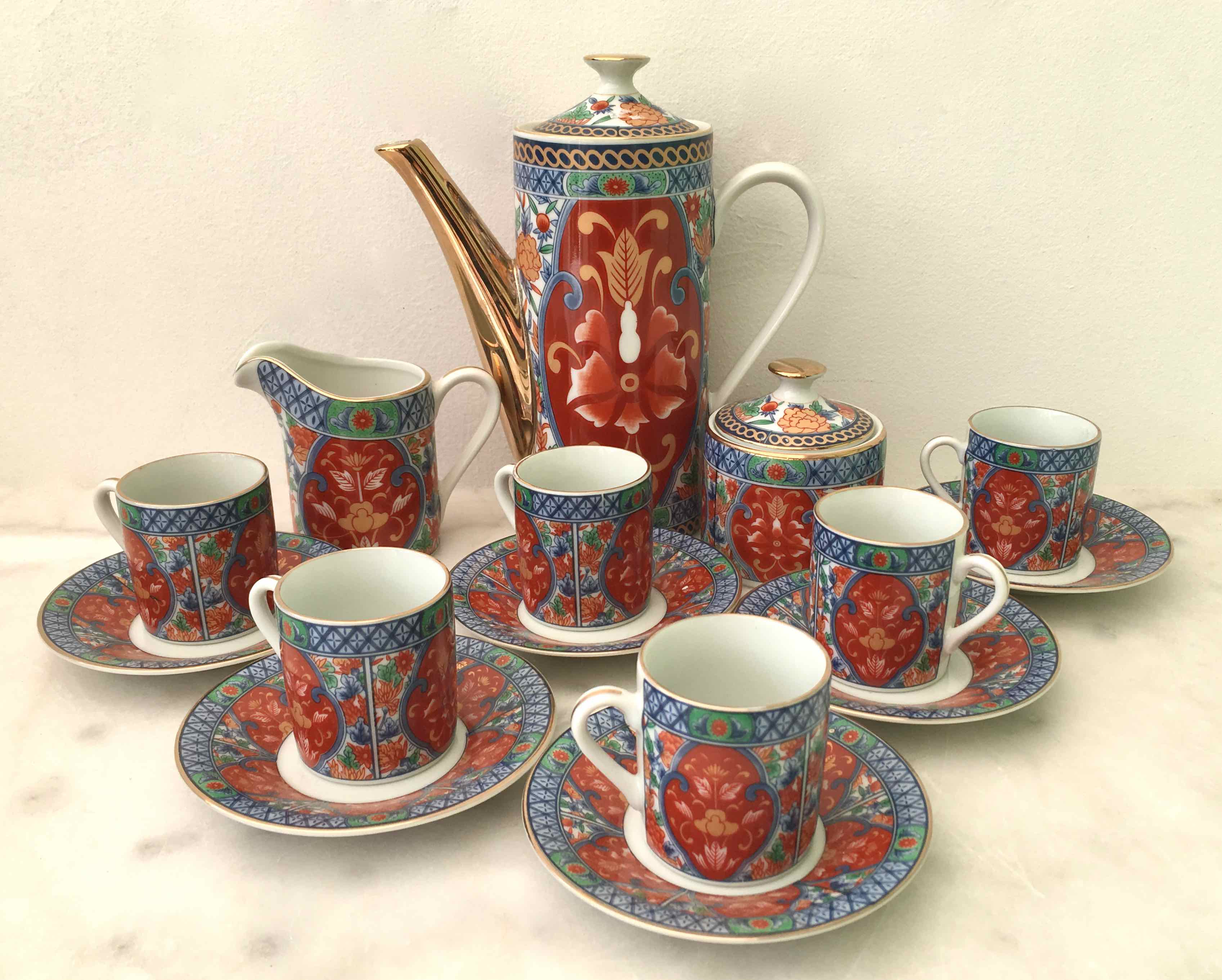 Japanese tea or coffee set for 6 p.