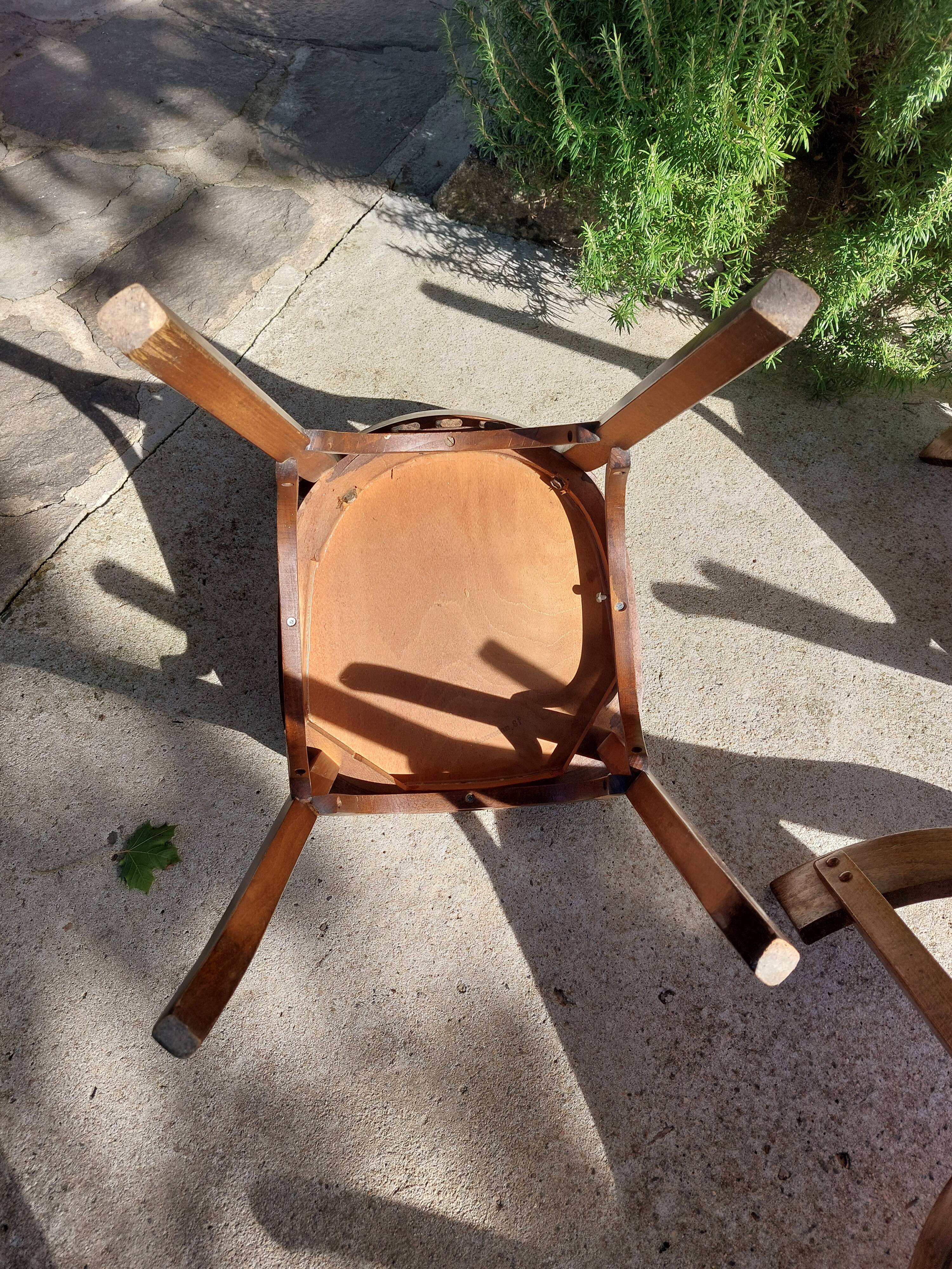 5 vintage Baumann bistro chairs