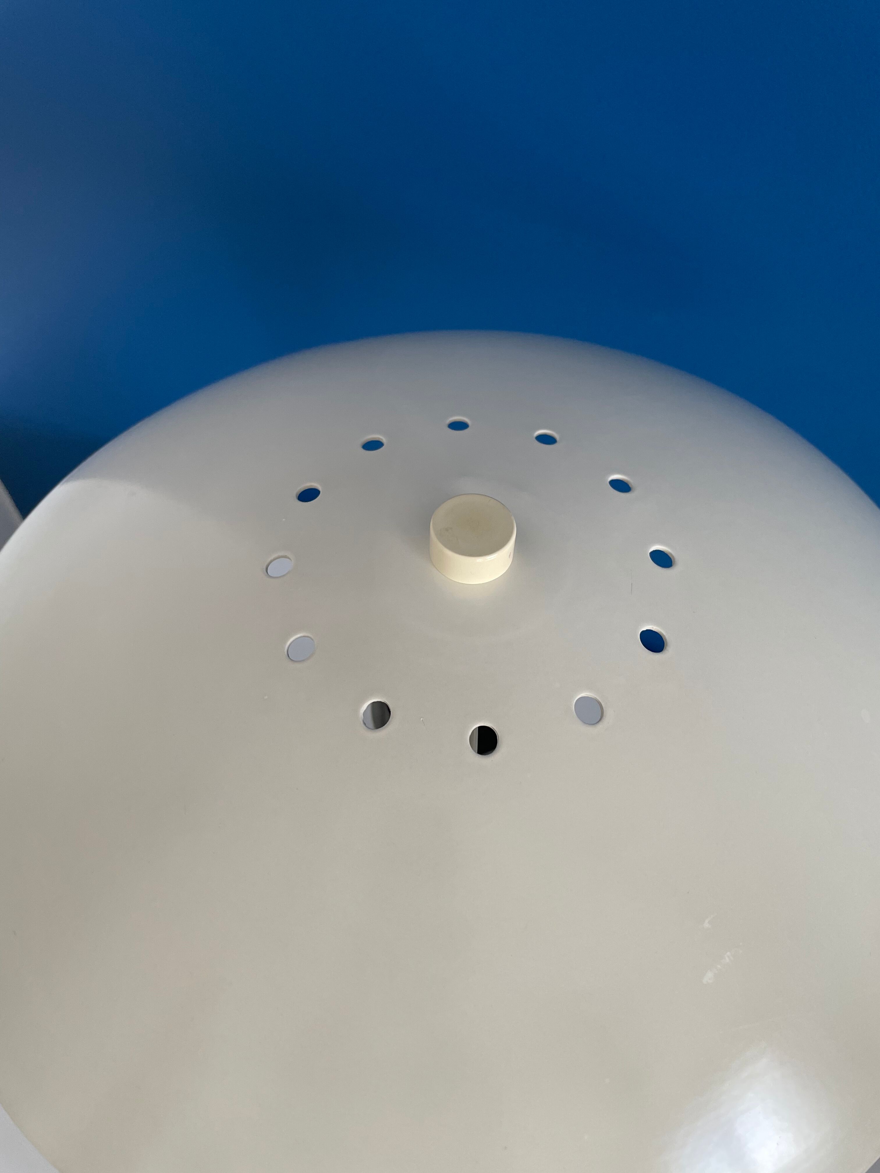 Lamp aluminor white beige dome / mushroom