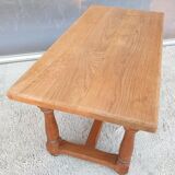 Coffee table with balusters in the manner of farmhouse tables