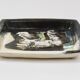 Two large abstract stoneware bowls/plates by Jeppe Hagedorn-Olsen, Denmark, 1970s.