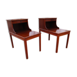 Paire de tables de nuit, Suède, années 1960