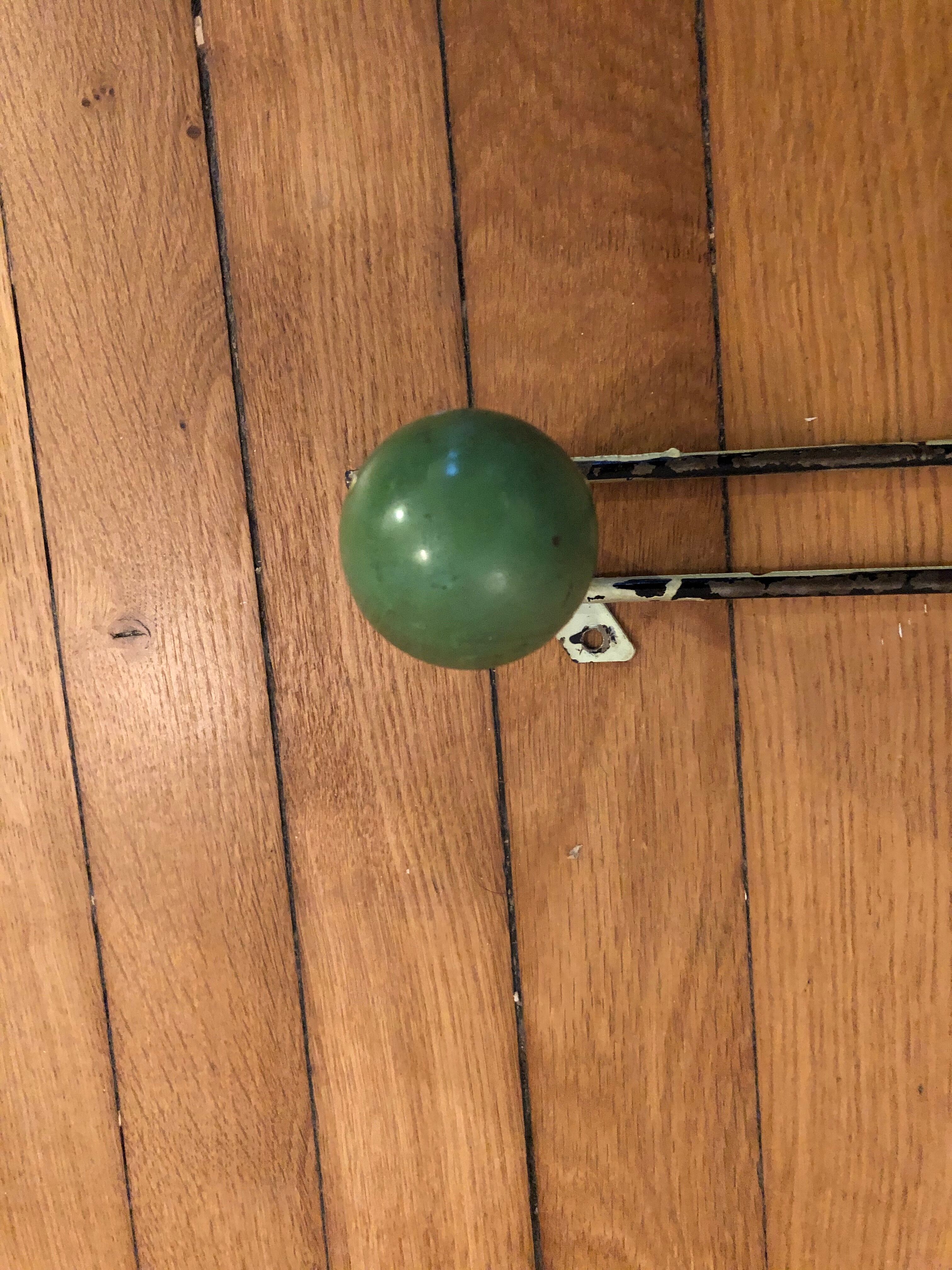 Vintage ball coat rack