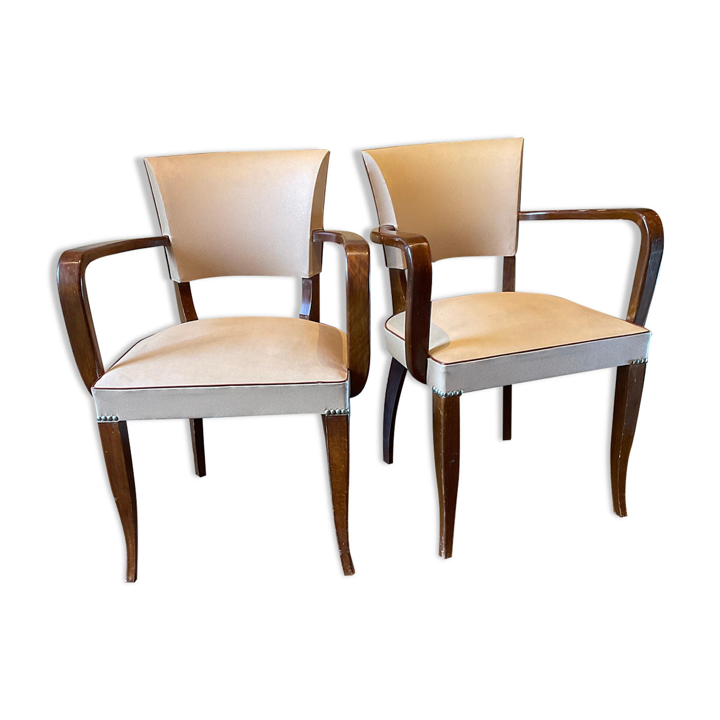 Pair of bridge chairs 60