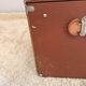 Vintage wooden and metal travel trunk