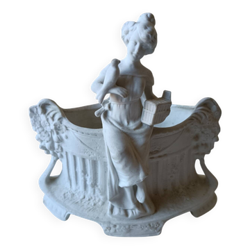 Flower girl/Vase Lady with a bird