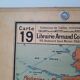 Carte scolaire ancienne de l.'Amérique du Nord, Vidal-Lablache U.S.A. cartonnée