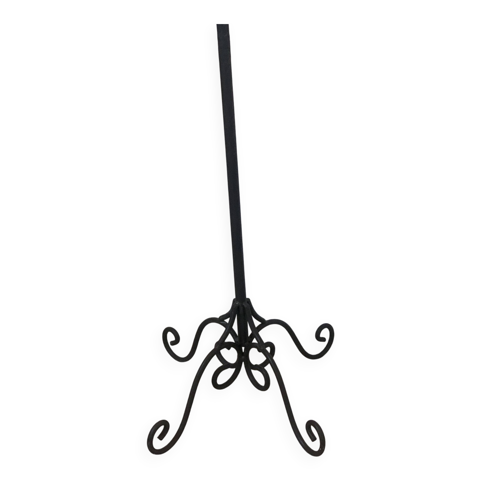 Large black wrought iron floor candelabrum (H150 cm) – Classic & Roman style