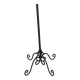 Large black wrought iron floor candelabrum (H150 cm) – Classic & Roman style