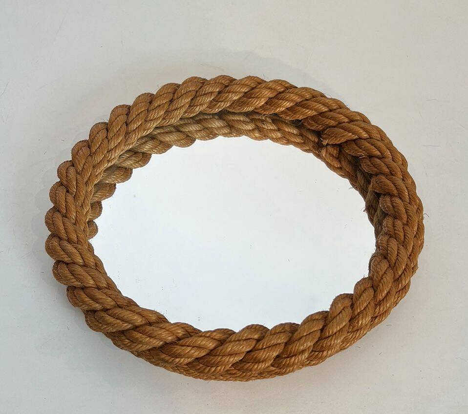 Miroir rond en corde d'Audoux Minet