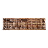 Grand tiroir panier osier rotin vintage ancien