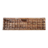 Grand tiroir panier osier rotin vintage ancien