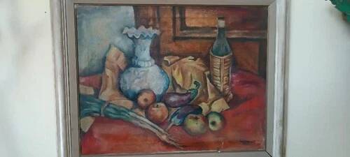 Oil Painting on Canvas 1945 Still Life GIORGIO CASINI (1908-1984)