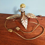 Floral table lamp in brass, design by Willy Daro, Massive, 1970.