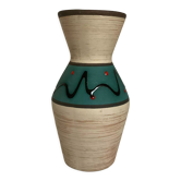 Matte green beige vase Germany