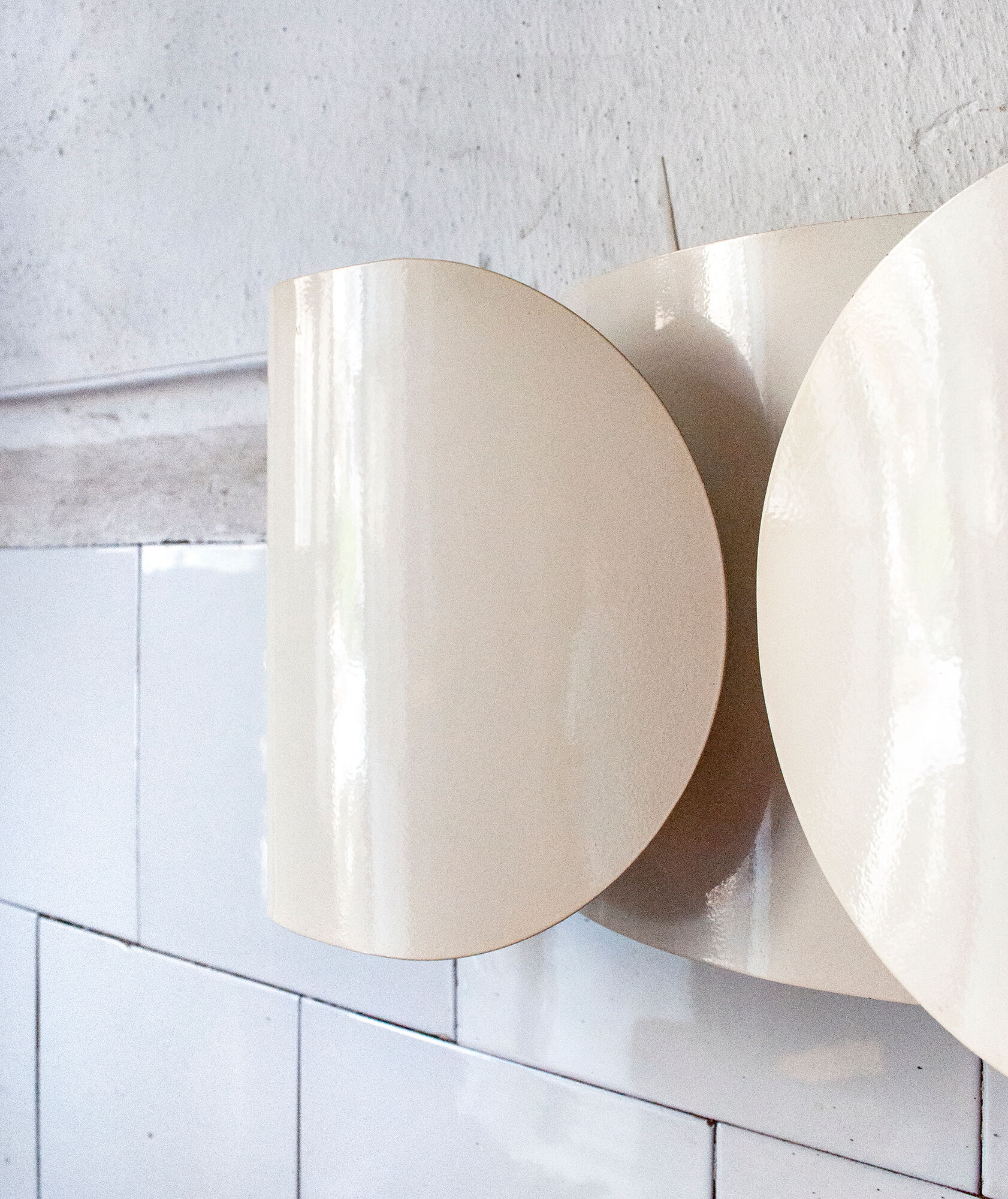 Pair of wall lamps Foglio di Tobia Scarpa for Flos Italia Year 1966
