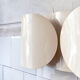 Pair of wall lamps Foglio di Tobia Scarpa for Flos Italia Year 1966