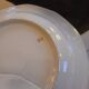 Porcelain soup plates - Decorated with small flowers and a gold rim