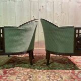 Pair of Art Deco armchairs by Paul Follot