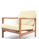 Fauteuil BZ bouclette beige clair