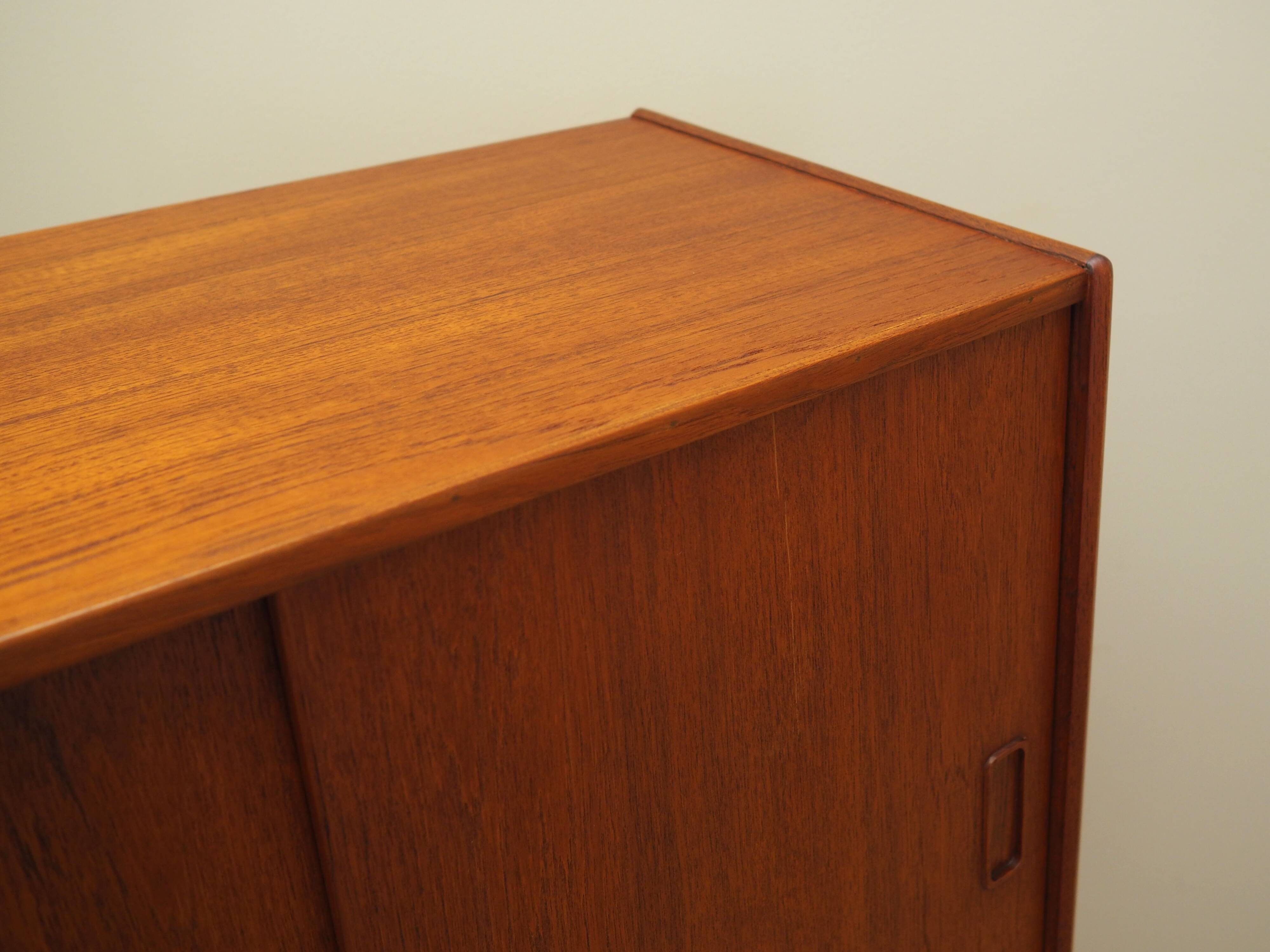 Teak highboard, Danish design, 1960s, manufacture: Westergaards Møbelfabrik