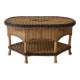 Vintage rattan coffee table – 1970s Riviera spirit