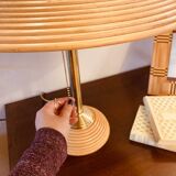 Pencil reed table lamp 1970s